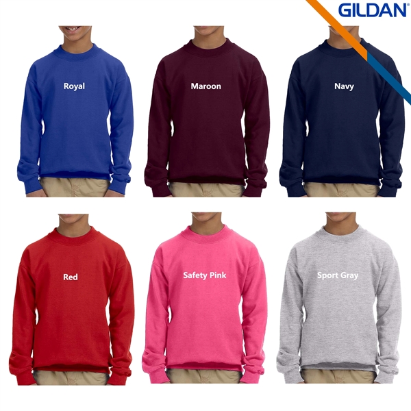 Gildan® Heavy Blend Youth Crew Sweatshirts - Gildan® Heavy Blend Youth Crew Sweatshirts - Image 3 of 4
