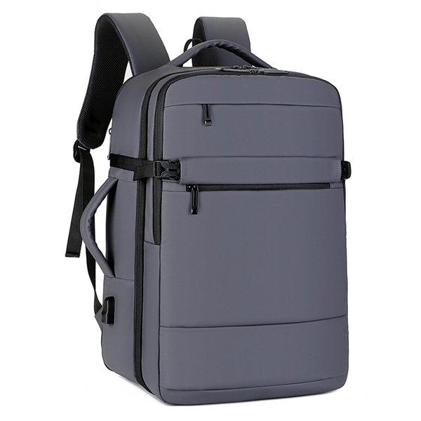 Black School Backpack With Laptop Compartment - Black School Backpack With Laptop Compartment - Image 3 of 4