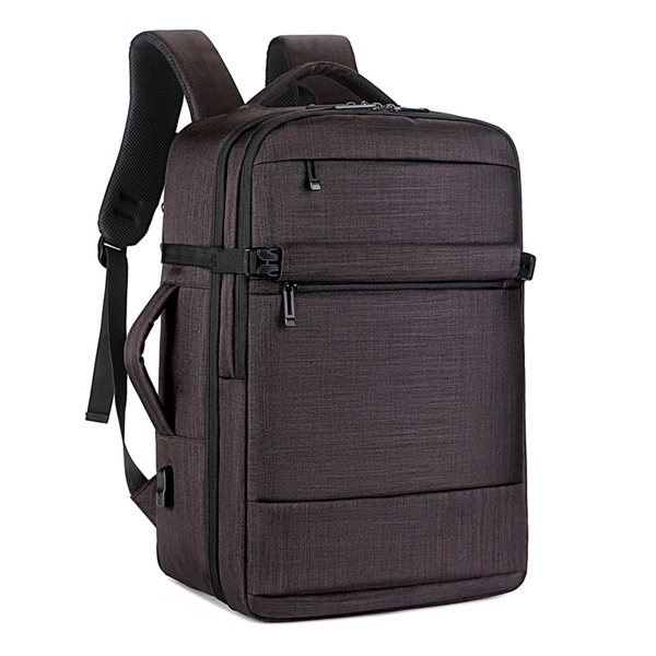 Black School Backpack With Laptop Compartment - Black School Backpack With Laptop Compartment - Image 4 of 4