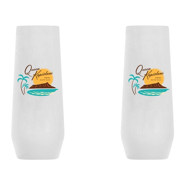 Acrylic Stemless  Champagne Flutes - Acrylic Stemless  Champagne Flutes - Image 3 of 5