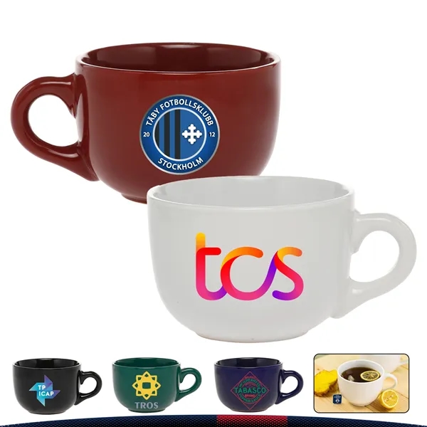 18 oz. Splosh Ceramic Cappuccino Mugs - 18 oz. Splosh Ceramic Cappuccino Mugs - Image 0 of 5