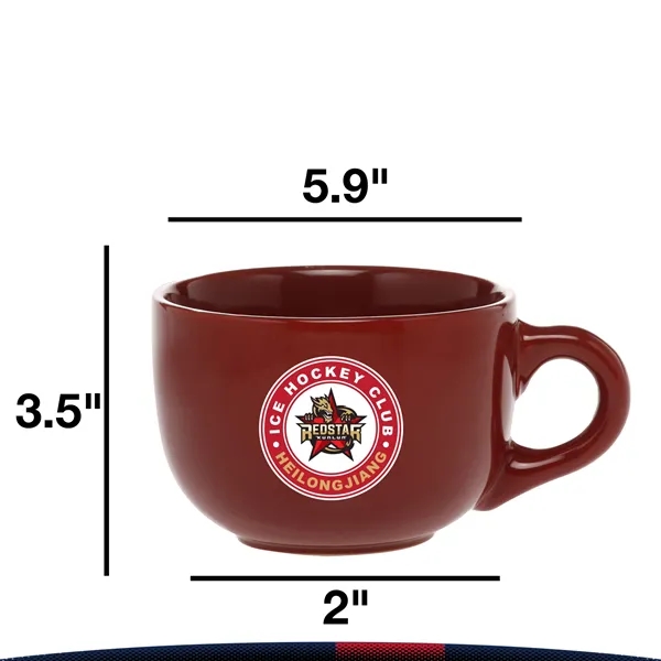 18 oz. Splosh Ceramic Cappuccino Mugs - 18 oz. Splosh Ceramic Cappuccino Mugs - Image 2 of 5