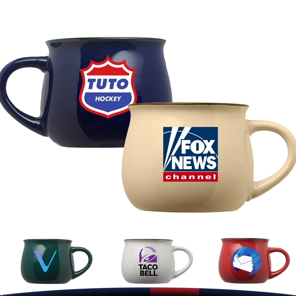 12 oz. Glimp Two Tone Pottery Mugs - 12 oz. Glimp Two Tone Pottery Mugs - Image 0 of 5