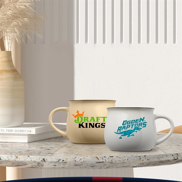 12 oz. Glimp Two Tone Pottery Mugs - 12 oz. Glimp Two Tone Pottery Mugs - Image 1 of 5