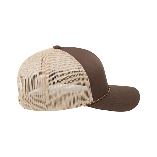 Pacific Headwear Trucker Snapback Braid Cap - Pacific Headwear Trucker Snapback Braid Cap - Image 19 of 70