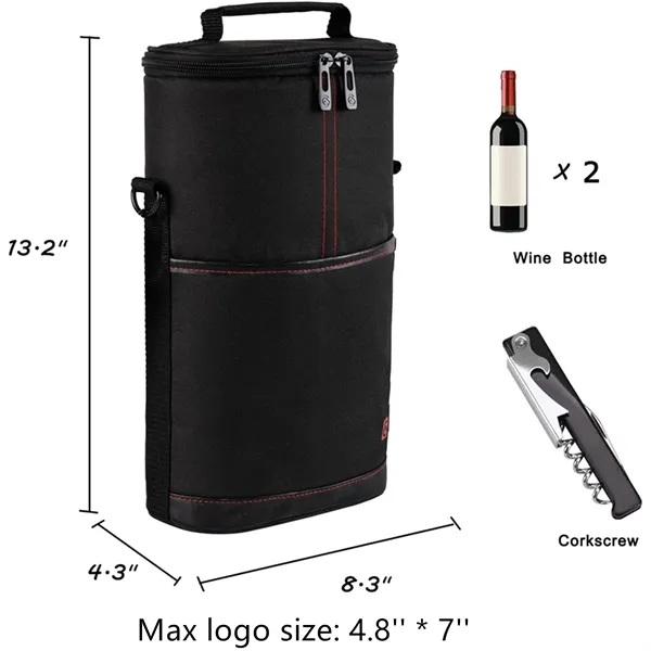 2 Bottle Cooler Bag - 2 Bottle Cooler Bag - Image 3 of 3