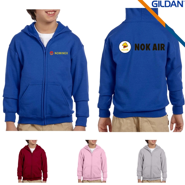 Gildan® Heavy Blend Youth Full Zipper Sweatshirts - Gildan® Heavy Blend Youth Full Zipper Sweatshirts - Image 0 of 10