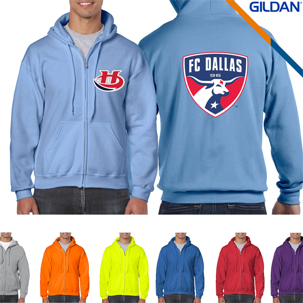 Gildan® 7.5oz Adult Full Zip Hooded Sweatshirts - Gildan® 7.5oz Adult Full Zip Hooded Sweatshirts - Image 0 of 5