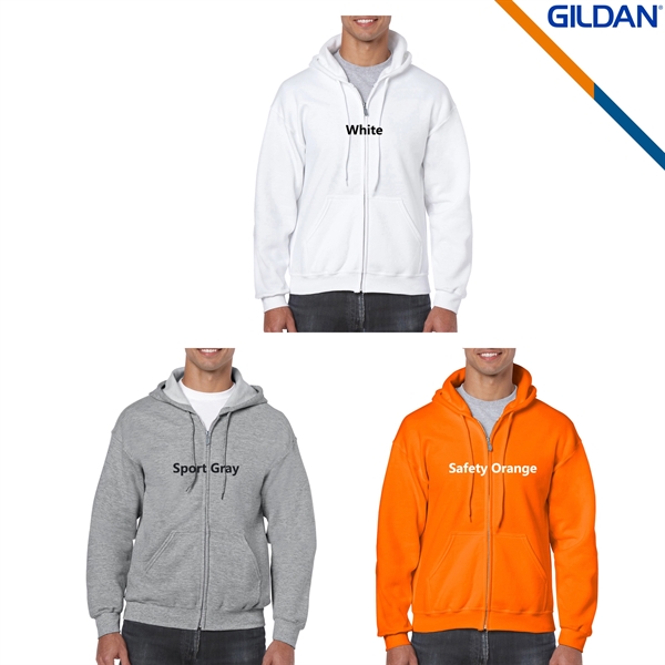 Gildan® 7.5oz Adult Full Zip Hooded Sweatshirts - Gildan® 7.5oz Adult Full Zip Hooded Sweatshirts - Image 5 of 5