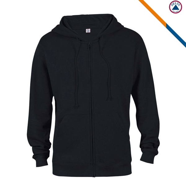 Delta Apparel® Adult Zip Hoodie Sweatshirts - Delta Apparel® Adult Zip Hoodie Sweatshirts - Image 3 of 11