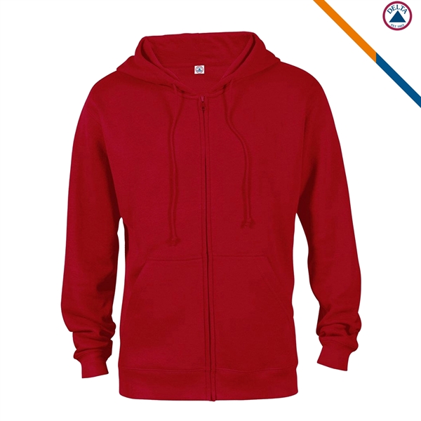 Delta Apparel® Adult Zip Hoodie Sweatshirts - Delta Apparel® Adult Zip Hoodie Sweatshirts - Image 6 of 11