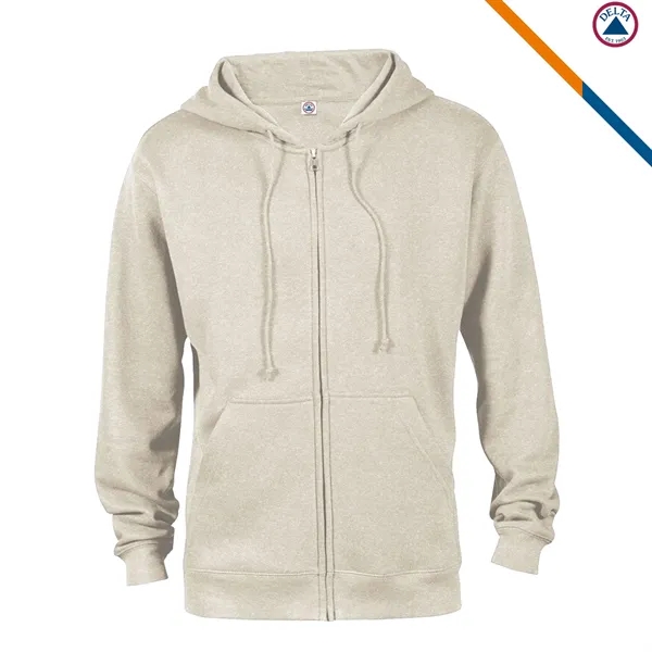 Delta Apparel® Adult Zip Hoodie Sweatshirts - Delta Apparel® Adult Zip Hoodie Sweatshirts - Image 7 of 11