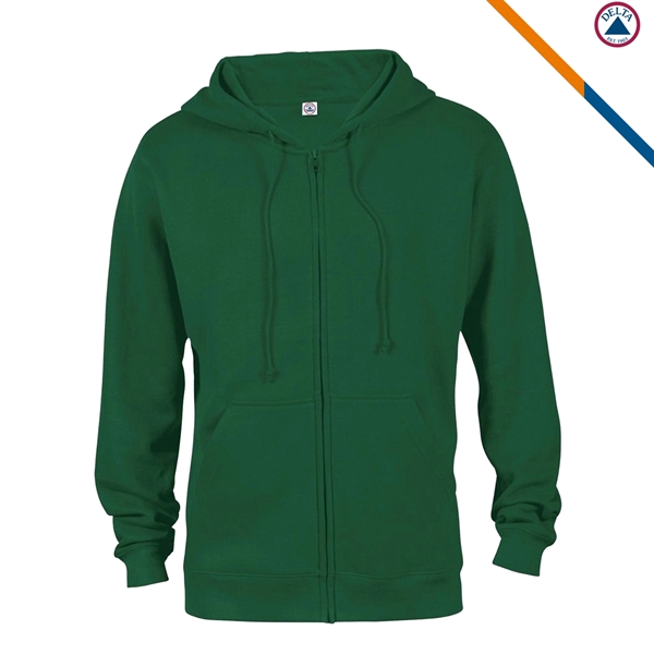 Delta Apparel® Adult Zip Hoodie Sweatshirts - Delta Apparel® Adult Zip Hoodie Sweatshirts - Image 10 of 11