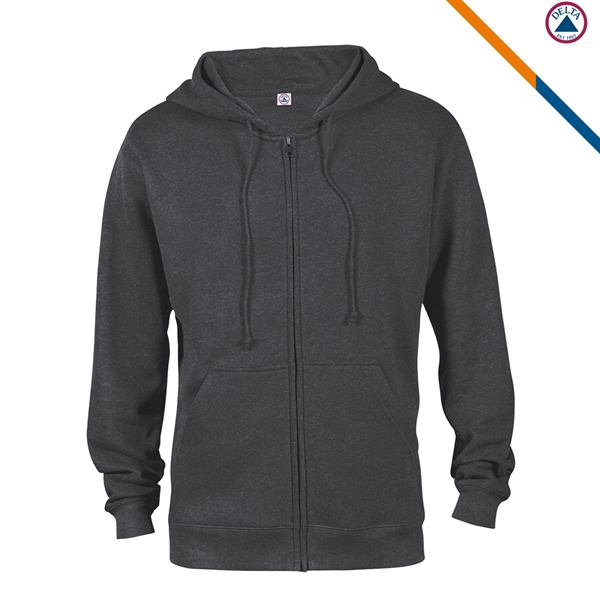 Delta Apparel® Adult Zip Hoodie Sweatshirts - Delta Apparel® Adult Zip Hoodie Sweatshirts - Image 11 of 11