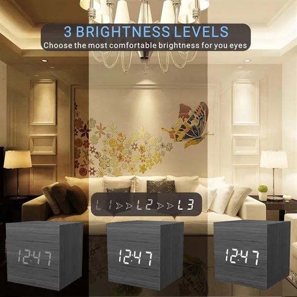 Cube LED Alarm Clock - Cube LED Alarm Clock - Image 4 of 6