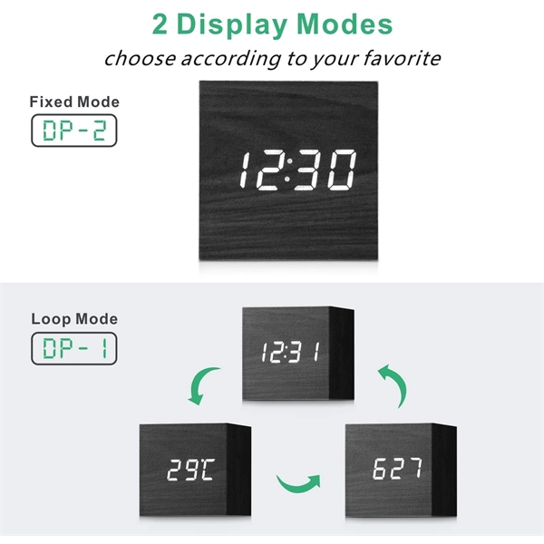 Cube LED Alarm Clock - Cube LED Alarm Clock - Image 5 of 6