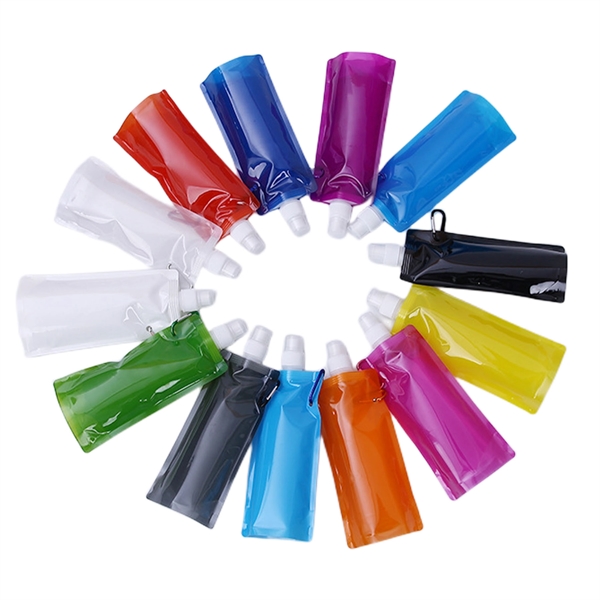 17Oz Sport Folding Water Bottle - 17Oz Sport Folding Water Bottle - Image 2 of 3