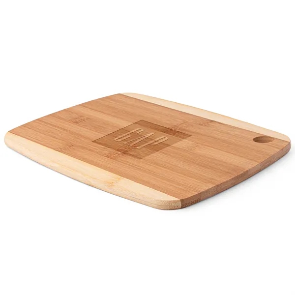 The Gosford 11-Inch Two-Tone Bamboo Cutting Board - The Gosford 11-Inch Two-Tone Bamboo Cutting Board - Image 3 of 5