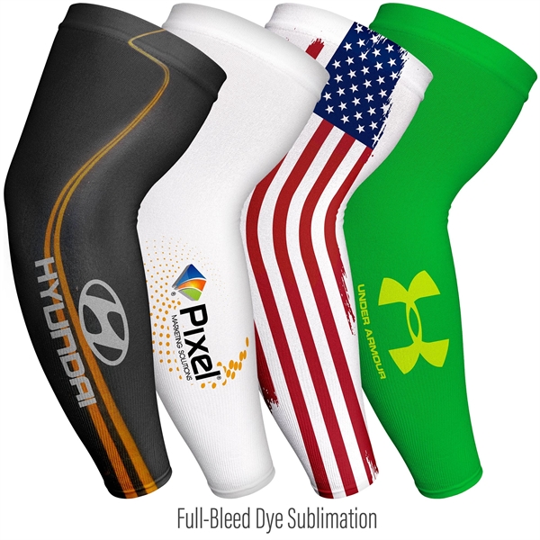 Sublimated Seamless Polyester Cooling Compression Sleeve - Sublimated Seamless Polyester Cooling Compression Sleeve - Image 3 of 4