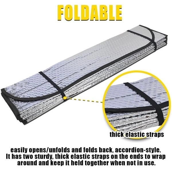 Car Windshield Sunshade Foldable Reflective Sun Visor - Car Windshield Sunshade Foldable Reflective Sun Visor - Image 1 of 2