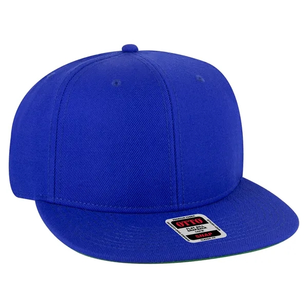Wool Blend Twill Round Flat Visor "SNAP" 6 Panel Hat - Wool Blend Twill Round Flat Visor "SNAP" 6 Panel Hat - Image 1 of 193