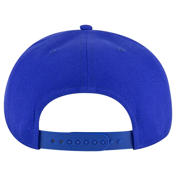 Wool Blend Twill Round Flat Visor "SNAP" 6 Panel Hat - Wool Blend Twill Round Flat Visor "SNAP" 6 Panel Hat - Image 5 of 193