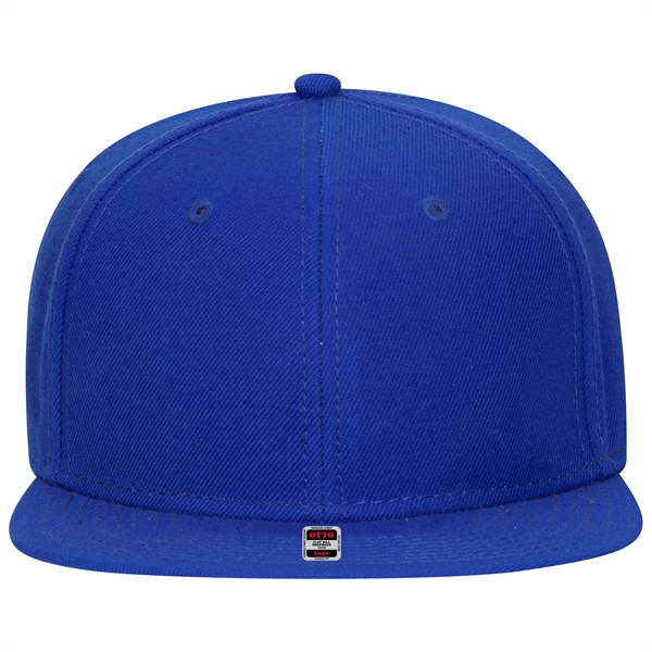 Wool Blend Twill Round Flat Visor "SNAP" 6 Panel Hat - Wool Blend Twill Round Flat Visor "SNAP" 6 Panel Hat - Image 9 of 193