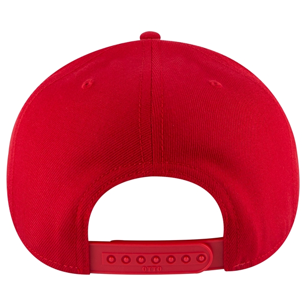Wool Blend Twill Round Flat Visor "SNAP" 6 Panel Hat - Wool Blend Twill Round Flat Visor "SNAP" 6 Panel Hat - Image 11 of 193