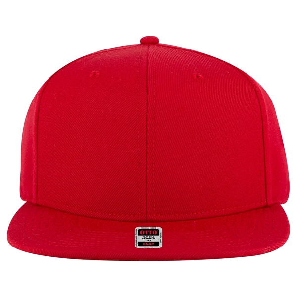 Wool Blend Twill Round Flat Visor "SNAP" 6 Panel Hat - Wool Blend Twill Round Flat Visor "SNAP" 6 Panel Hat - Image 18 of 193