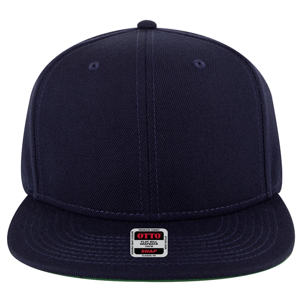 Wool Blend Twill Round Flat Visor "SNAP" 6 Panel Hat - Wool Blend Twill Round Flat Visor "SNAP" 6 Panel Hat - Image 30 of 193