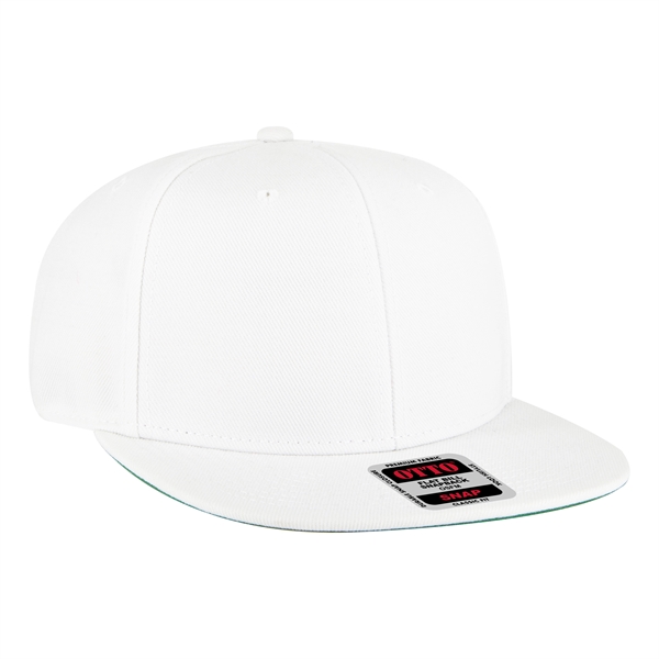 Wool Blend Twill Round Flat Visor "SNAP" 6 Panel Hat - Wool Blend Twill Round Flat Visor "SNAP" 6 Panel Hat - Image 46 of 193