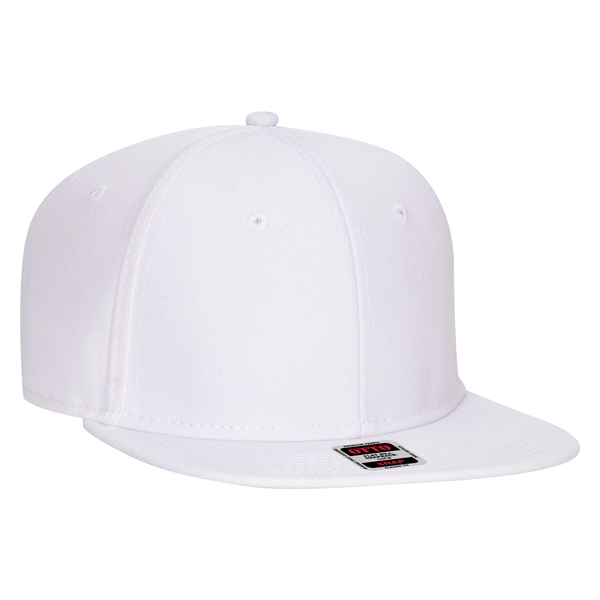 Wool Blend Twill Round Flat Visor "SNAP" 6 Panel Hat - Wool Blend Twill Round Flat Visor "SNAP" 6 Panel Hat - Image 48 of 193