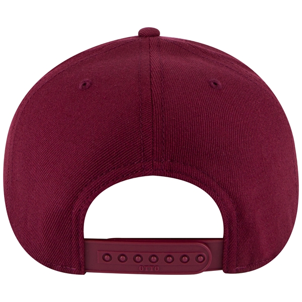 Wool Blend Twill Round Flat Visor "SNAP" 6 Panel Hat - Wool Blend Twill Round Flat Visor "SNAP" 6 Panel Hat - Image 55 of 193