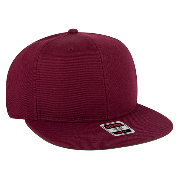 Wool Blend Twill Round Flat Visor "SNAP" 6 Panel Hat - Wool Blend Twill Round Flat Visor "SNAP" 6 Panel Hat - Image 54 of 193