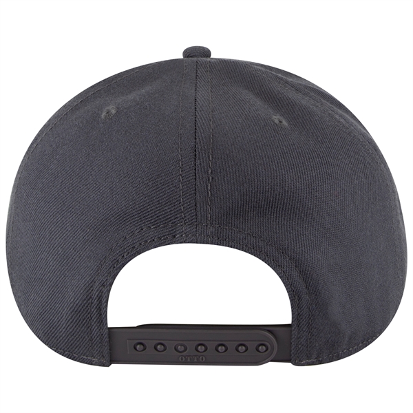 Wool Blend Twill Round Flat Visor "SNAP" 6 Panel Hat - Wool Blend Twill Round Flat Visor "SNAP" 6 Panel Hat - Image 61 of 193