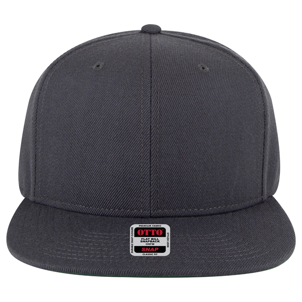 Wool Blend Twill Round Flat Visor "SNAP" 6 Panel Hat - Wool Blend Twill Round Flat Visor "SNAP" 6 Panel Hat - Image 62 of 193