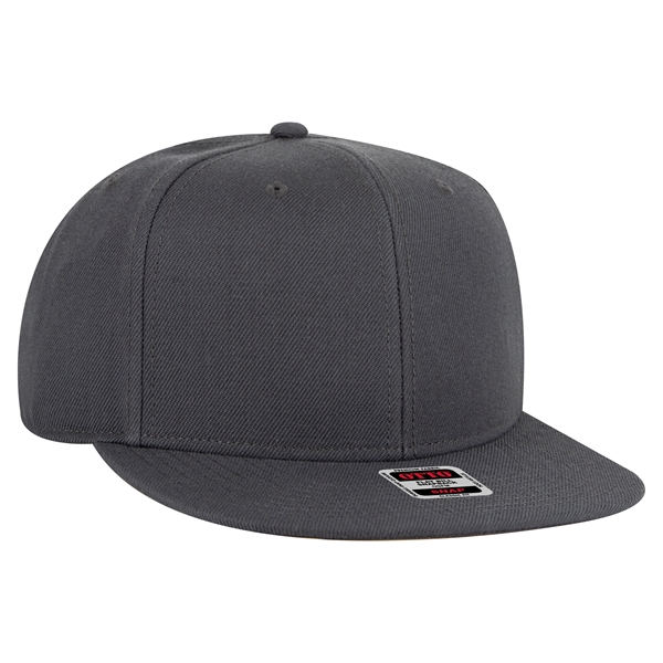 Wool Blend Twill Round Flat Visor "SNAP" 6 Panel Hat - Wool Blend Twill Round Flat Visor "SNAP" 6 Panel Hat - Image 66 of 193
