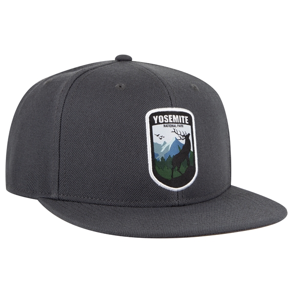 Wool Blend Twill Round Flat Visor "SNAP" 6 Panel Hat - Wool Blend Twill Round Flat Visor "SNAP" 6 Panel Hat - Image 68 of 193