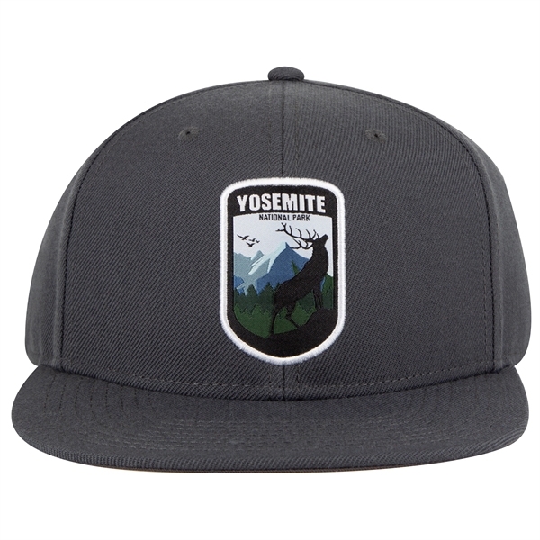 Wool Blend Twill Round Flat Visor "SNAP" 6 Panel Hat - Wool Blend Twill Round Flat Visor "SNAP" 6 Panel Hat - Image 69 of 193
