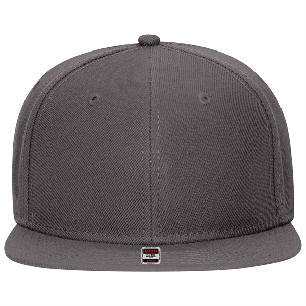 Wool Blend Twill Round Flat Visor "SNAP" 6 Panel Hat - Wool Blend Twill Round Flat Visor "SNAP" 6 Panel Hat - Image 65 of 193