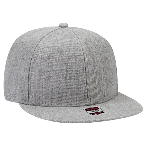 Wool Blend Twill Round Flat Visor "SNAP" 6 Panel Hat - Wool Blend Twill Round Flat Visor "SNAP" 6 Panel Hat - Image 70 of 193