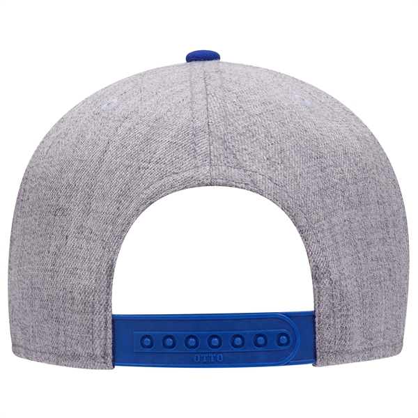 Wool Blend Twill Round Flat Visor "SNAP" 6 Panel Hat - Wool Blend Twill Round Flat Visor "SNAP" 6 Panel Hat - Image 81 of 193