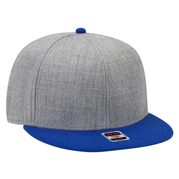 Wool Blend Twill Round Flat Visor "SNAP" 6 Panel Hat - Wool Blend Twill Round Flat Visor "SNAP" 6 Panel Hat - Image 77 of 193