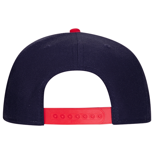 Wool Blend Twill Round Flat Visor "SNAP" 6 Panel Hat - Wool Blend Twill Round Flat Visor "SNAP" 6 Panel Hat - Image 86 of 193