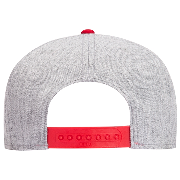 Wool Blend Twill Round Flat Visor "SNAP" 6 Panel Hat - Wool Blend Twill Round Flat Visor "SNAP" 6 Panel Hat - Image 92 of 193