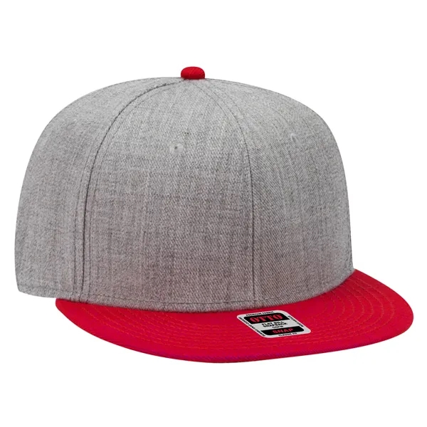 Wool Blend Twill Round Flat Visor "SNAP" 6 Panel Hat - Wool Blend Twill Round Flat Visor "SNAP" 6 Panel Hat - Image 88 of 193