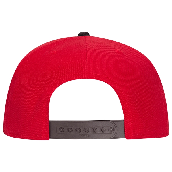Wool Blend Twill Round Flat Visor "SNAP" 6 Panel Hat - Wool Blend Twill Round Flat Visor "SNAP" 6 Panel Hat - Image 95 of 193