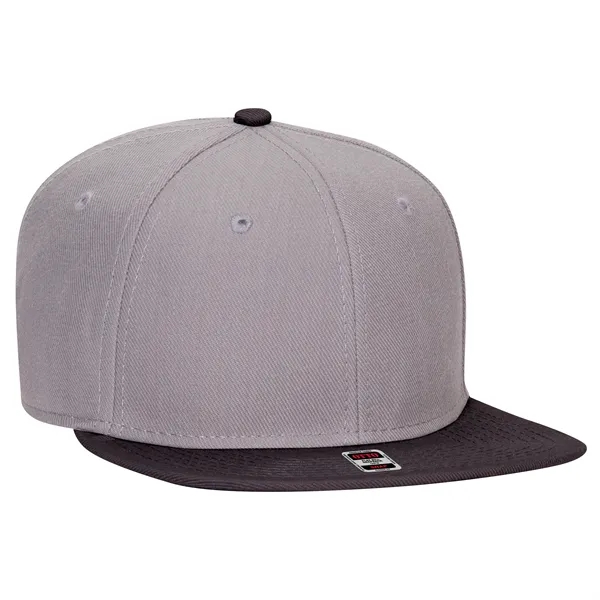 Wool Blend Twill Round Flat Visor "SNAP" 6 Panel Hat - Wool Blend Twill Round Flat Visor "SNAP" 6 Panel Hat - Image 97 of 193