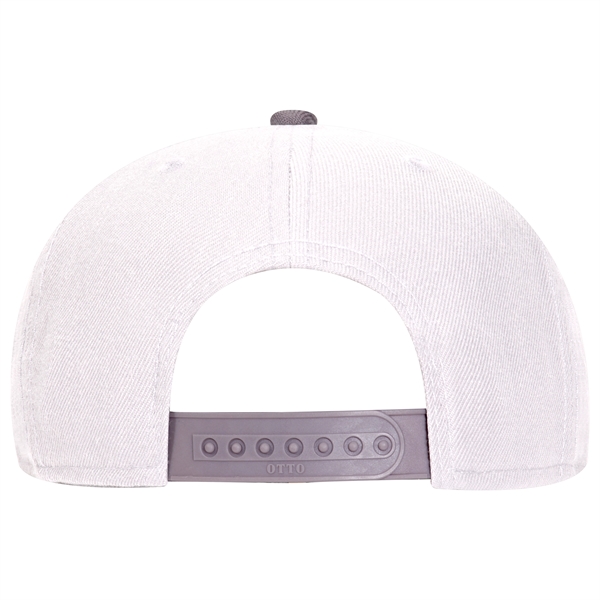 Wool Blend Twill Round Flat Visor "SNAP" 6 Panel Hat - Wool Blend Twill Round Flat Visor "SNAP" 6 Panel Hat - Image 101 of 193