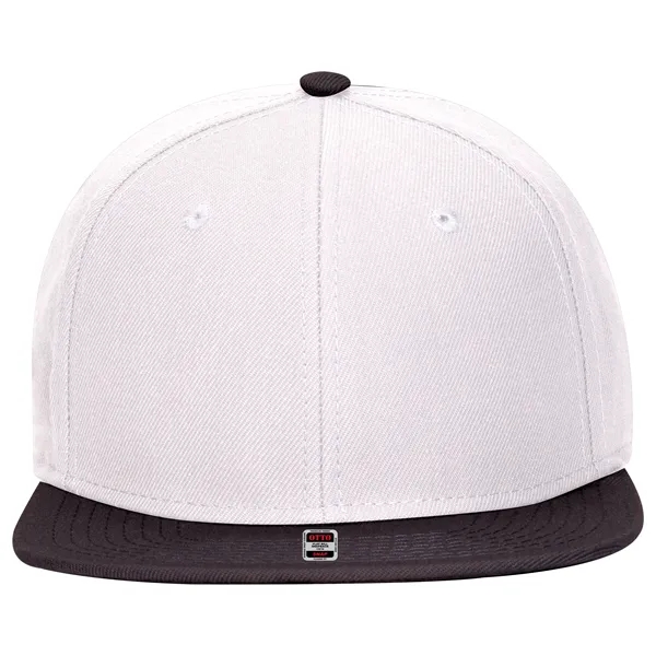 Wool Blend Twill Round Flat Visor "SNAP" 6 Panel Hat - Wool Blend Twill Round Flat Visor "SNAP" 6 Panel Hat - Image 102 of 193